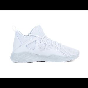 Jordan Kid's White/White-Pure Platinum Basketball